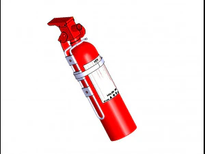 Detailed FIRE EXTINGUISHER 3D Model