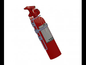 Detailed FIRE EXTINGUISHER 3D Model