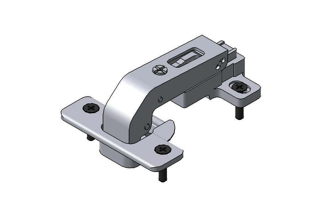 Detailed DOOR HINGE 3D Model .c4d .max .obj .3ds .fbx .stl .blend 
