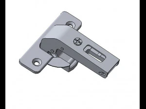 Detailed DOOR HINGE 3D Model