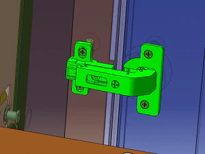 Detailed DOOR HINGE 3D Model