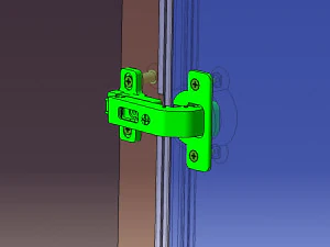 Detailed DOOR HINGE 3D Model