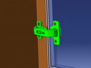 Detailed DOOR HINGE 3D Model