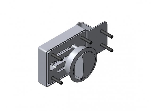 Detailed MECHANICAL MORTISE LOCK 3D Model .c4d .max .obj .3ds .fbx .stl .blend 