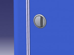 Detailed MECHANICAL MORTISE LOCK 3D Model