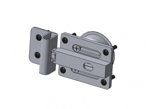 Detailed MECHANICAL MORTISE LOCK 3D Model