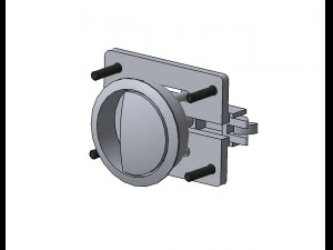 detailed mechanical mortise lock 3D Model