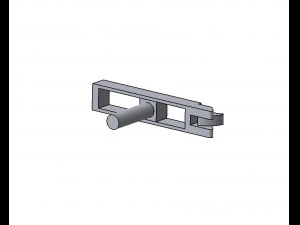 detailed mechanical mortise lock 3D Model