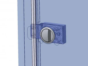 detailed mechanical mortise lock 3D Model