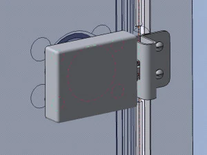 detailed mechanical mortise lock 3D Model