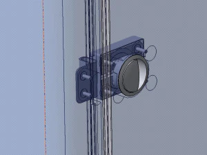 detailed mechanical mortise lock 3D Model