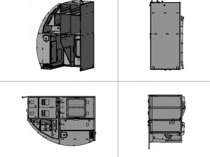 DETAILED AIRCRAFT GALLEY 3D Model