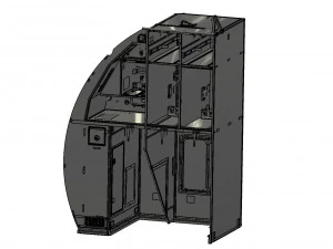 DETAILED AIRCRAFT GALLEY 3D Model