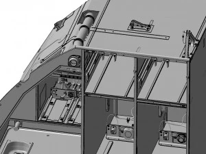 DETAILED AIRCRAFT GALLEY 3D Model