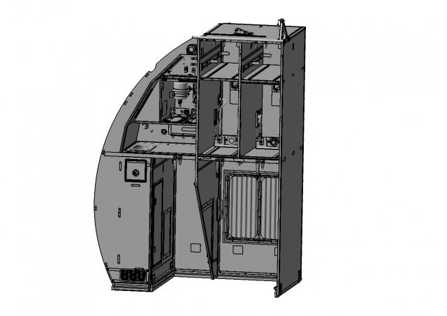 DETAILED AIRCRAFT GALLEY 3D Модель .c4d .max .obj .3ds .fbx .stl .blend 