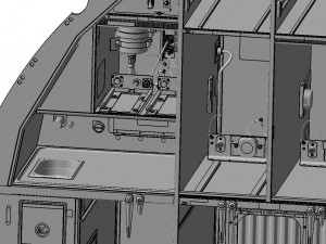 DETAILED AIRCRAFT GALLEY 3D Модель