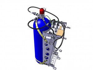 DETAILED CREW OXYGEN SYSTEM 3D Model