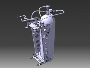 DETAILED CREW OXYGEN SYSTEM 3D Model