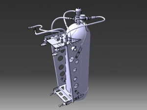 DETAILED CREW OXYGEN SYSTEM 3D Model