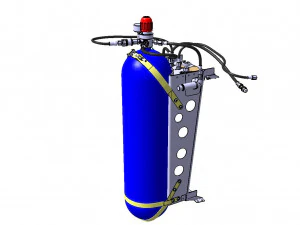 DETAILED CREW OXYGEN SYSTEM 3D Model
