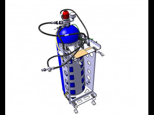 DETAILED CREW OXYGEN SYSTEM 3D Model
