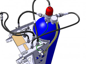 DETAILED CREW OXYGEN SYSTEM 3D Model