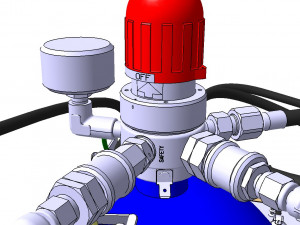 DETAILED CREW OXYGEN SYSTEM 3D Model