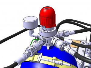 DETAILED CREW OXYGEN SYSTEM 3D Model