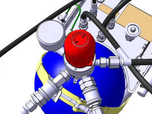 DETAILED CREW OXYGEN SYSTEM 3D Model
