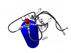 DETAILED CREW OXYGEN SYSTEM 3D Model