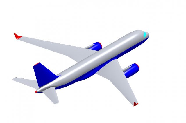 CIVIL AIRCRAFT 3Dモデル .c4d .max .obj .3ds .fbx .stl .blend 
