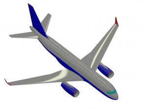 CIVIL AIRCRAFT 3D Model
