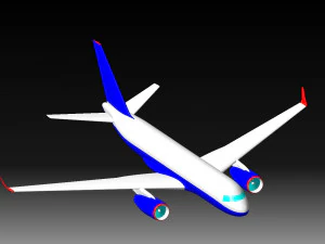 CIVIL AIRCRAFT 3D Model