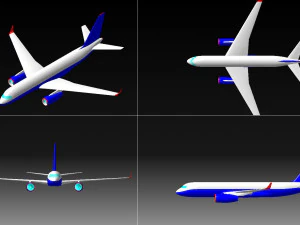 CIVIL AIRCRAFT 3D Model