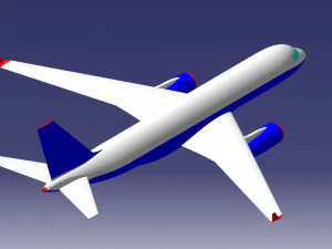 CIVIL AIRCRAFT 3D Model