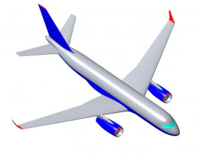 CIVIL AIRCRAFT 3D Model