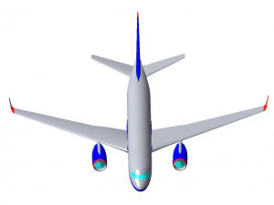 CIVIL AIRCRAFT 3D Model