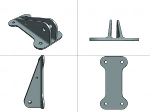 bracket Modello 3D