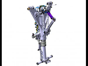FRONT LANDING GEAR 3D Model