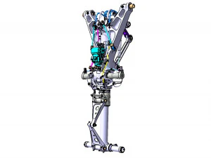 FRONT LANDING GEAR 3D Model