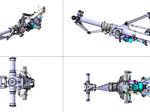 FRONT LANDING GEAR 3D Model