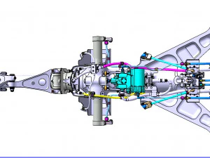 FRONT LANDING GEAR 3D Model
