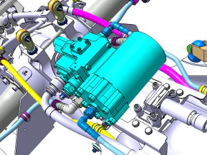 FRONT LANDING GEAR 3D Model