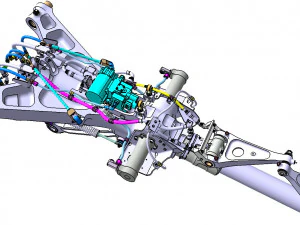 FRONT LANDING GEAR 3D Model