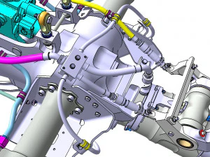 FRONT LANDING GEAR 3D Model