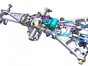 FRONT LANDING GEAR 3D Model