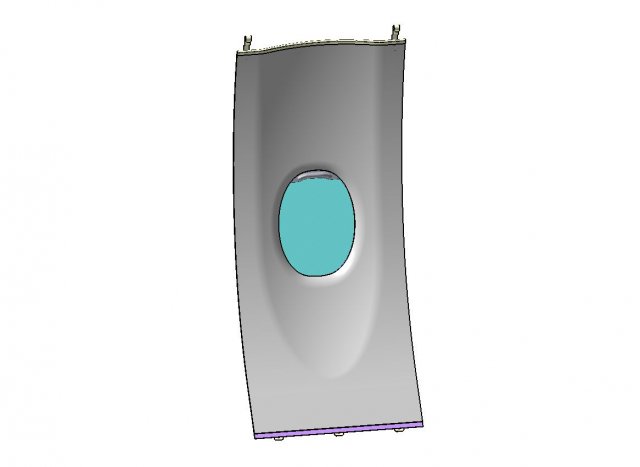 SINGLE SIDEWALL PANEL 3D 模型 .c4d .max .obj .3ds .fbx .stl .blend 