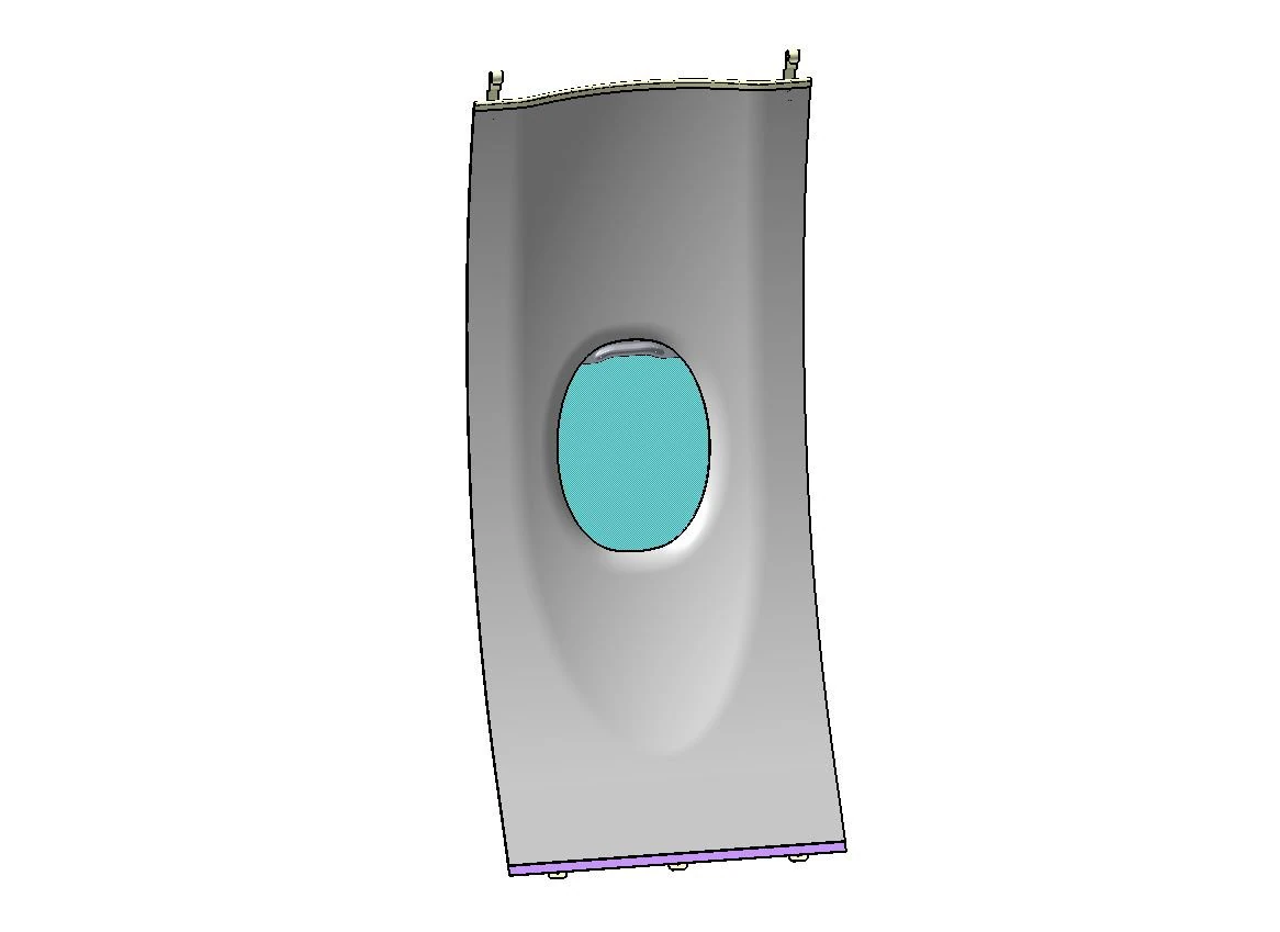 SINGLE SIDEWALL PANEL 3D Model .c4d .max .obj .3ds .fbx .stl .blend 