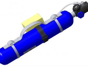 PORTABLE OXYGEN UNIT 3D Model