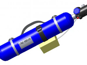 PORTABLE OXYGEN UNIT 3D Model